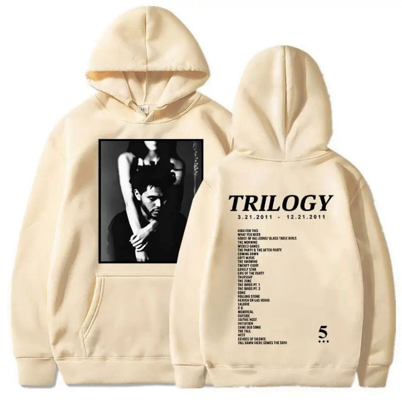 Damen Kapuzenpullover mit Fotodruck und Schriftzug Eveloria