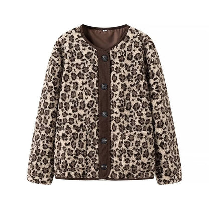Damen Wärmeisolierte Leopardenjacke Eveloria