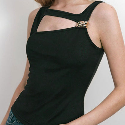 Damen Bodycon Asymmetrischer Ausschnitt Elegantes Detail