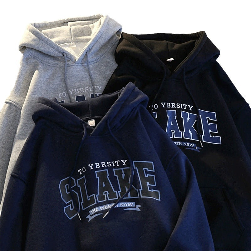 Damen Hoodie Kapuze Lässig Grau Eveloria