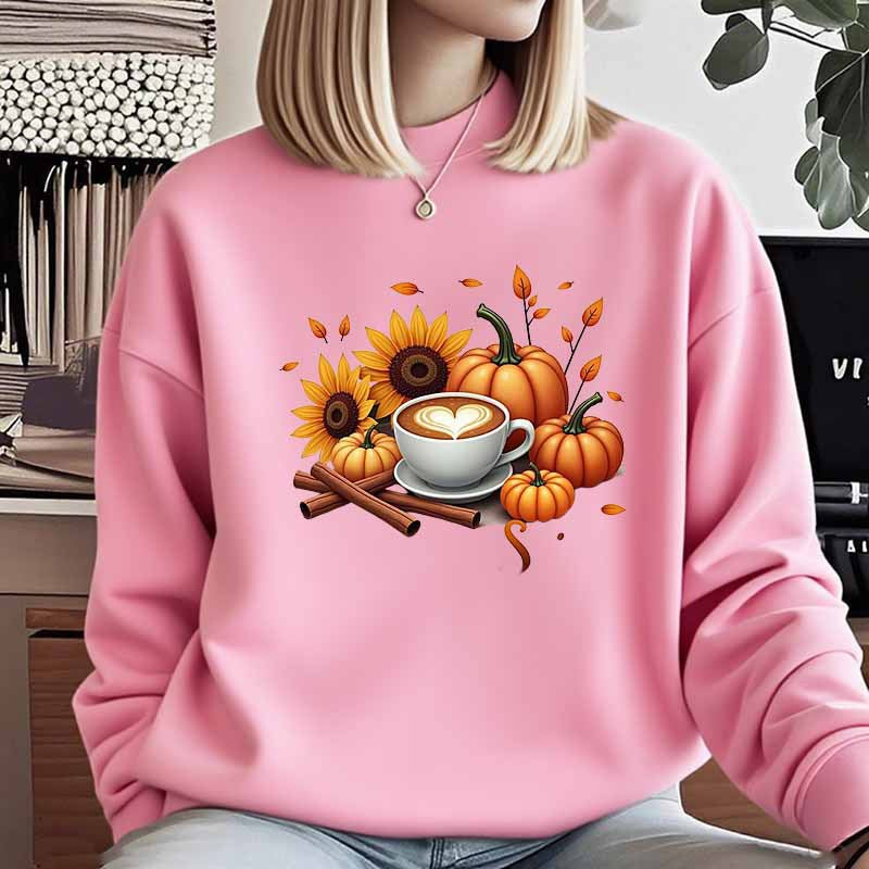 Damen Sweatshirt Herbstlich Motiv Spezialdruck Eveloria