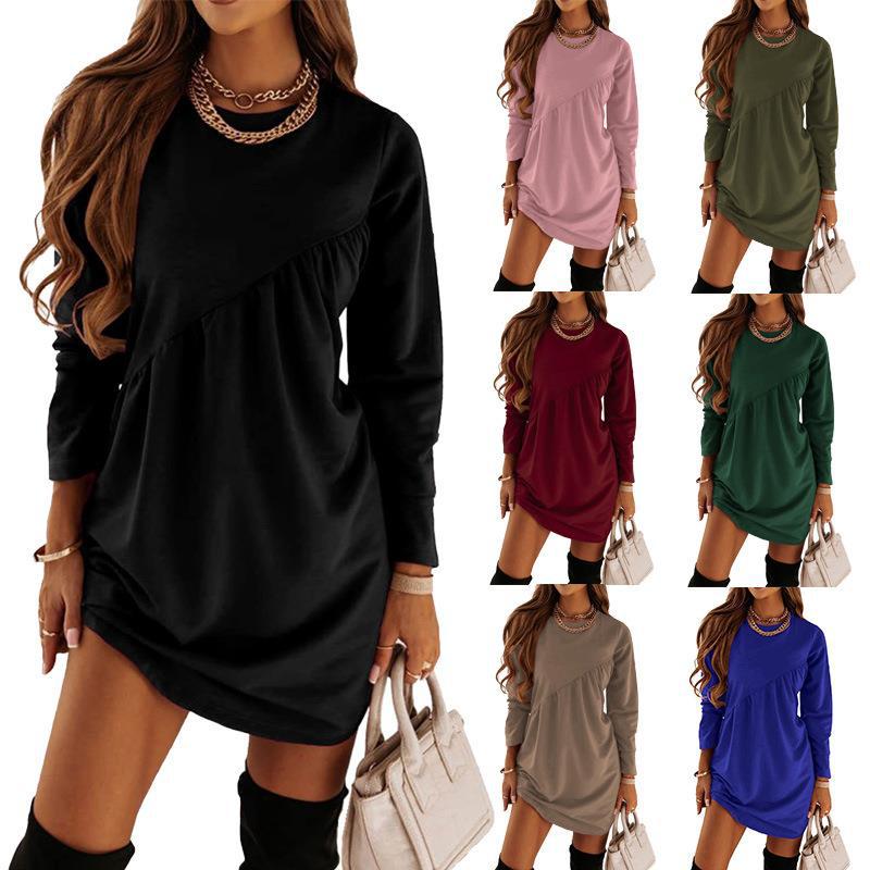 Damen Freizeitkleid Rüschen-Design Moderner Schnitt Eveloria - Eveloria