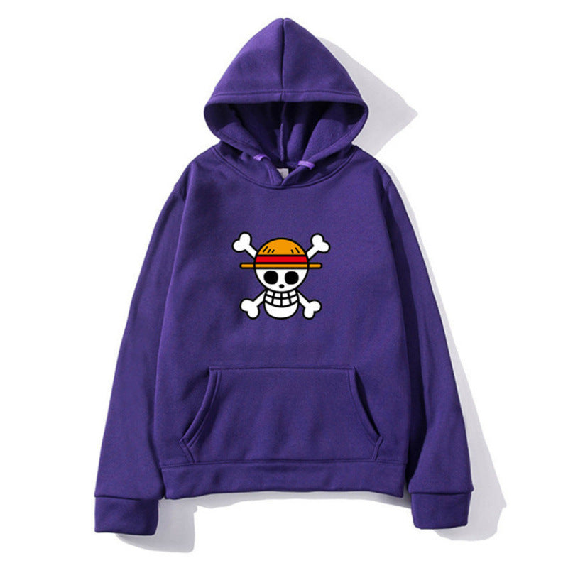 Damen Kapuzenpullover Piratenmotiv Bequem Eveloria