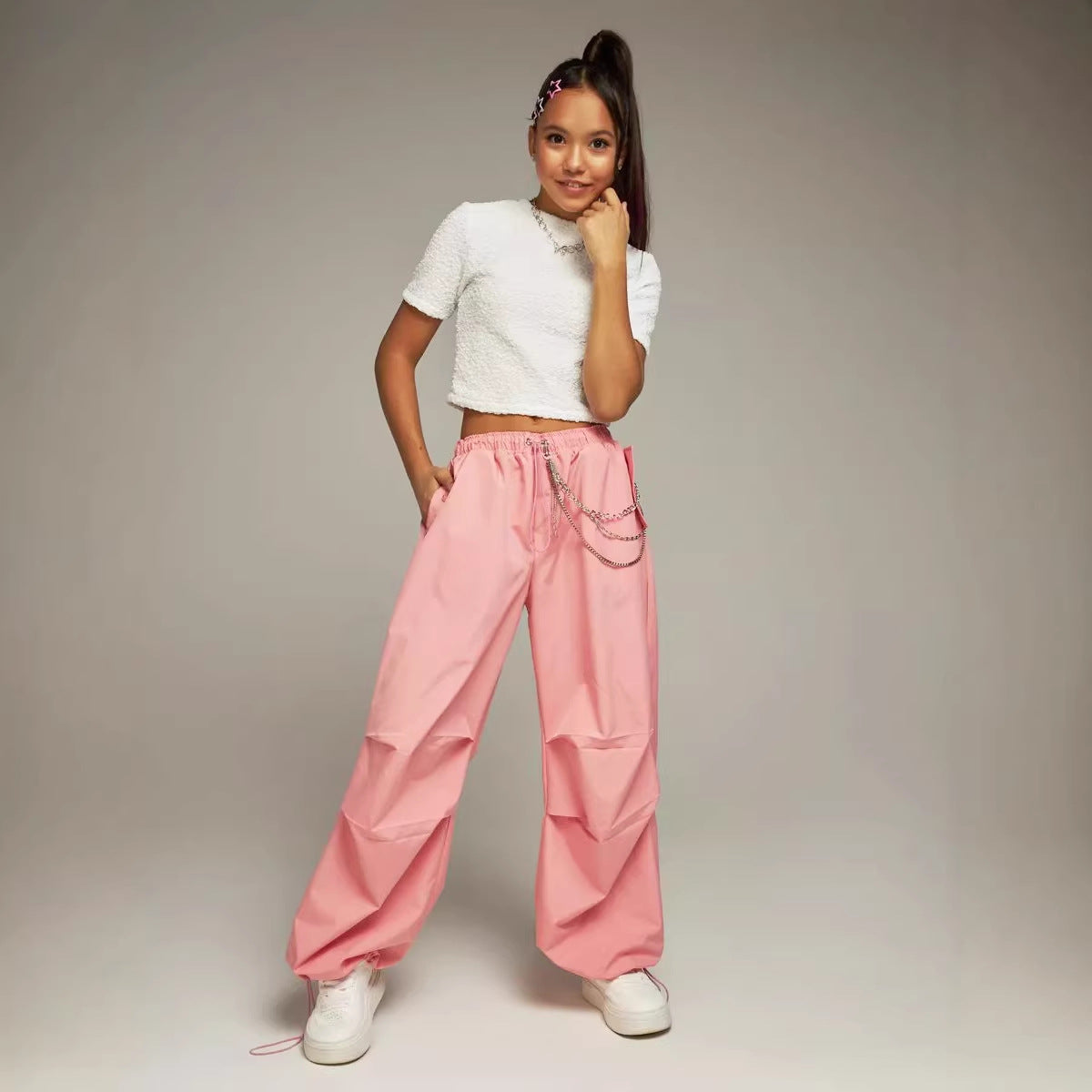 Damen Weite Hose Bequem Eveloria