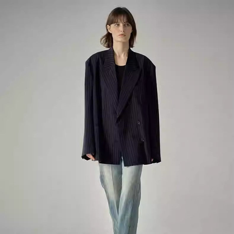Damen Anzugblazer gestreift Eveloria