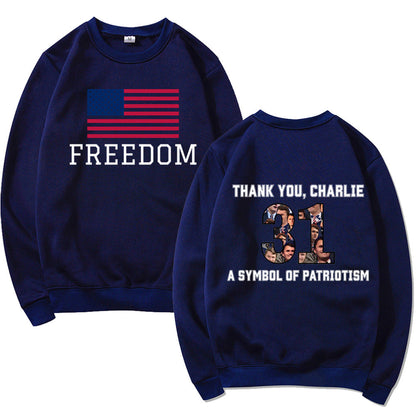Damen Sweatshirt Softes Material Patriotisches Design Eveloria