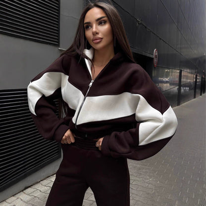 Damen Sportset Kapuzenpullover Jogginghose Eveloria - Eveloria