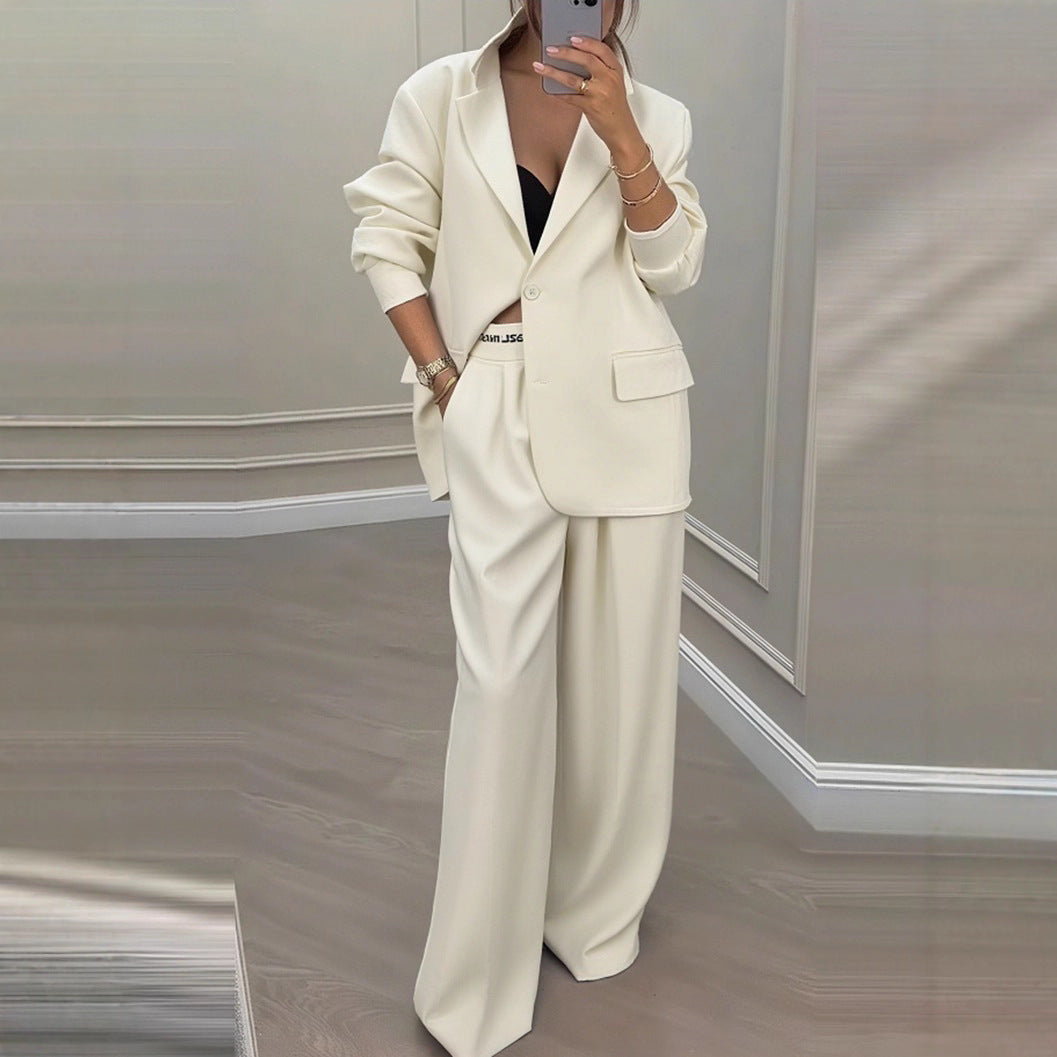 Damen Blazer-Hose-Set Weiter Schnitt Modern Eveloria