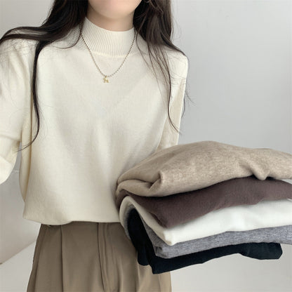 Damen Rollkragenpullover aus Strickmaterial Eveloria
