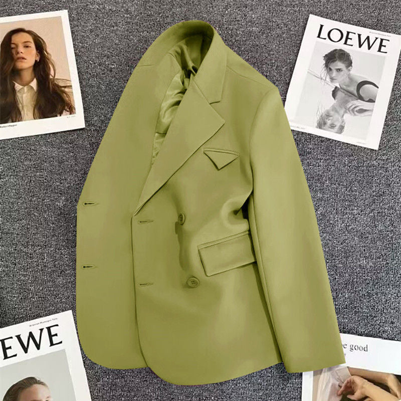 Damen Doppelreiher Blazer Tailliert Eveloria