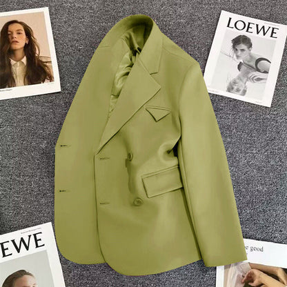 Damen Doppelreiher Blazer Tailliert Eveloria