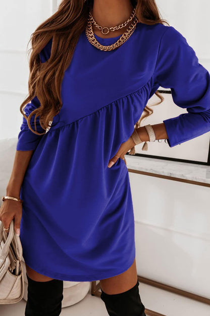 Damen Freizeitkleid Rüschen-Design Moderner Schnitt Eveloria