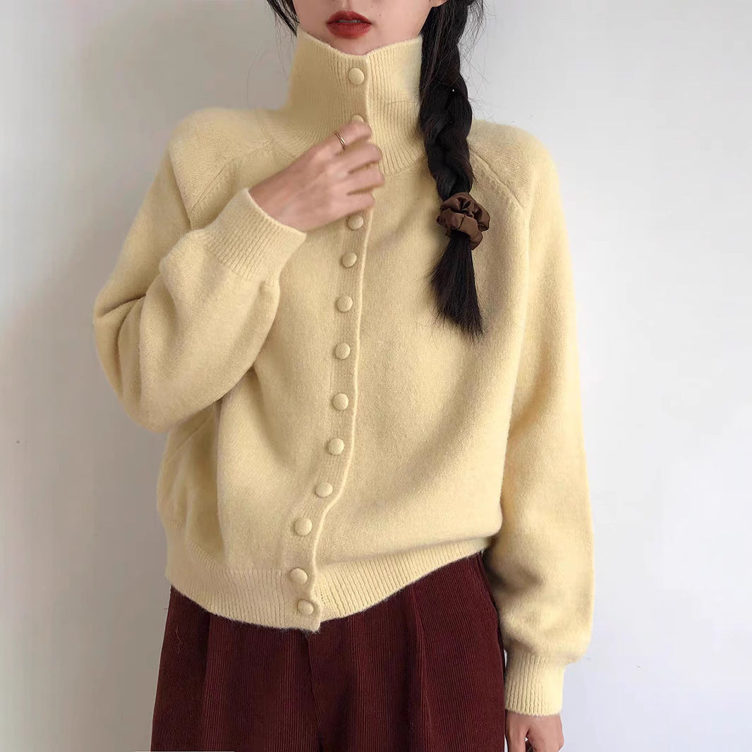 Damen Cardigan mit Knöpfen Modisch Eveloria