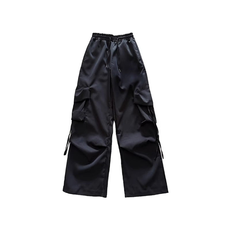 Damen Cargo-Hose Urban Stil Elastischer Bund