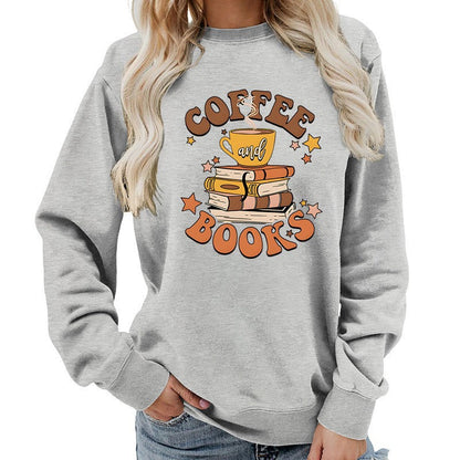 Damen Sweatshirt Kaffeebuch-Design Eveloria