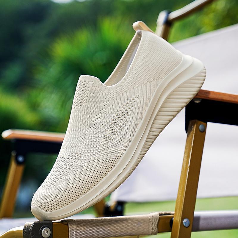 Herren Leichte Slip-On Sneaker Atmungsaktives Strickdesign Eveloria