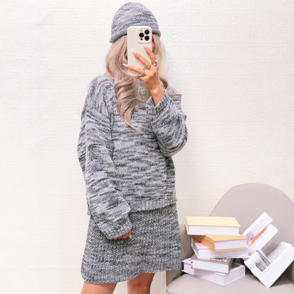 Damen Strickpullover Lässig Weiter Kragen Eveloria