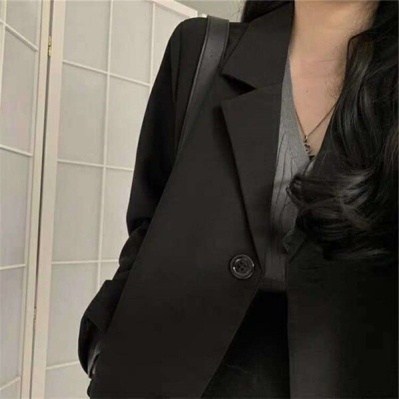 Damen Blazer Zwei-Knopf-Verschluss Weiter Schnitt Eveloria