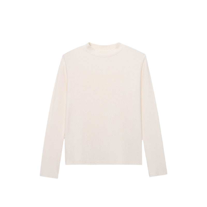 Damen Langarmshirt Feinripp Lässig