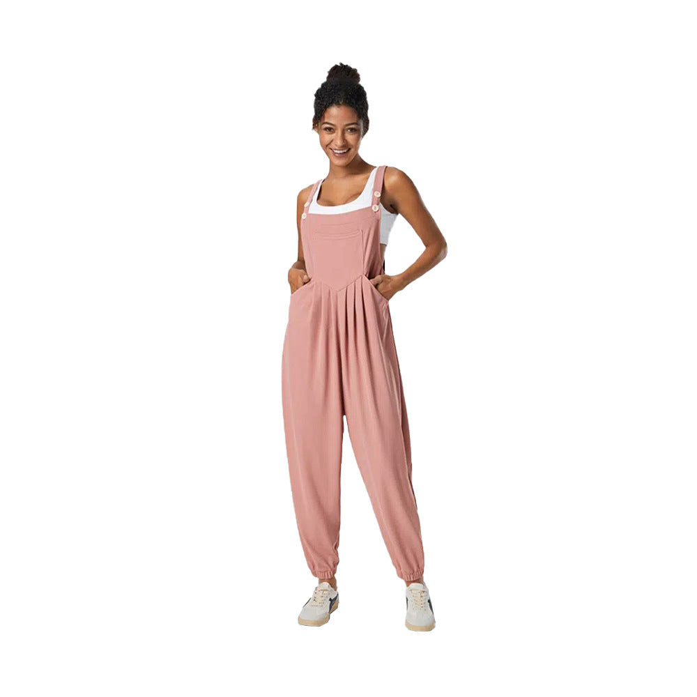 Damen Jumpsuit Lässig mit Taschen Eveloria