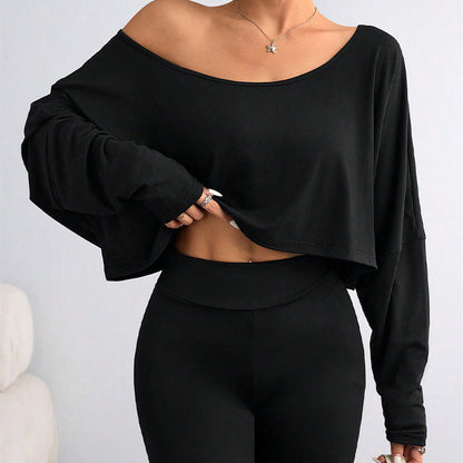 Damen Oversized Crop- Eveloria Leicht Baumwolle Weiß