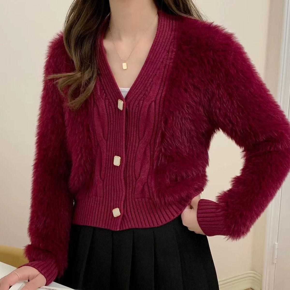 Damen Strickjacke Kuschelig Eveloria