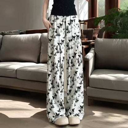 Damen Sommerhose Schmetterlingsmuster Bequem Eveloria