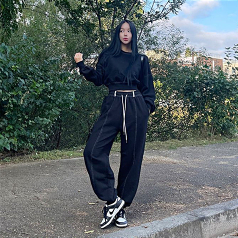Damen Hoodie Set Sportlich Lässig mit Jogginghose Bequem