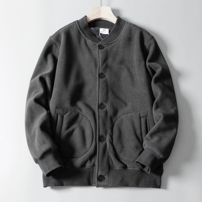 Damen Fleecejacke Bequem Mit Taschen Grau Eveloria