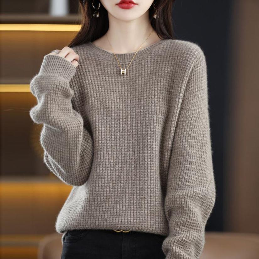 Damen Pullover Nobelstrick Warm Beige