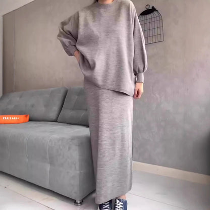 Damen Maxikleid Oversized Schnitt Elegant Eveloria