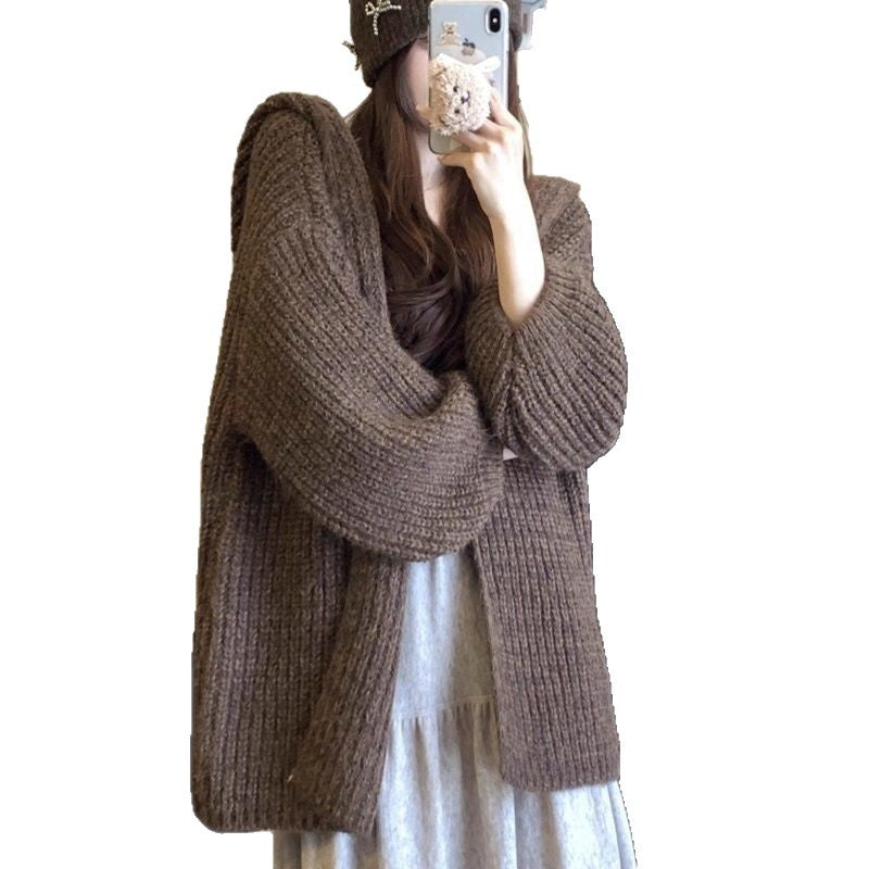 Damen Strickcardigan Gemütlich Eveloria