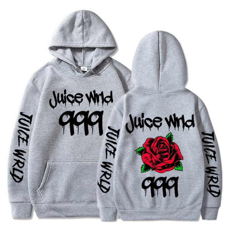 Damen Kapuzenpullover Eveloria mit Rosenmotiv