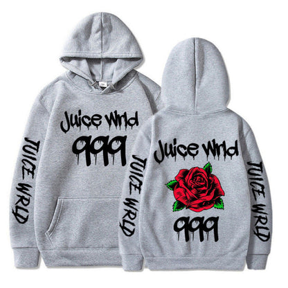 Damen Kapuzenpullover Eveloria mit Rosenmotiv