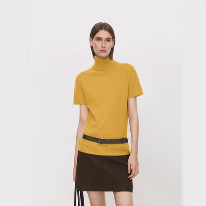 Damen T-Shirt Stehkragen Bequem Eveloria