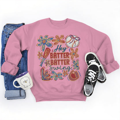 Damen Sweatshirt Baseball-Motiv Lässiger Schnitt Grau Eveloria
