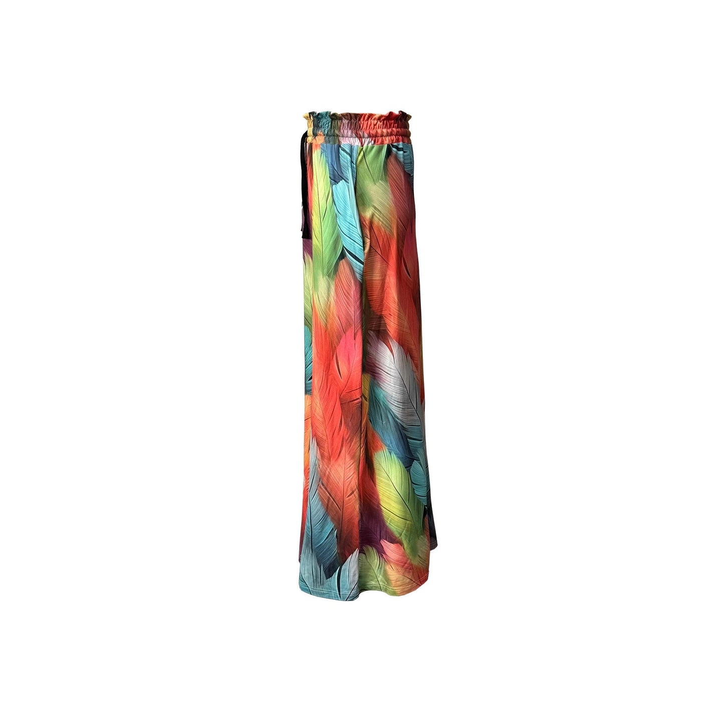 Damen Maxirock Bunt Mandala Muster Seitentaschen