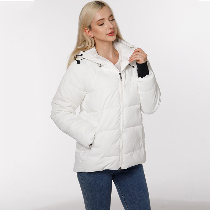 Damen Winterjacke Gesteppt Wasserabweisend Weich Eveloria