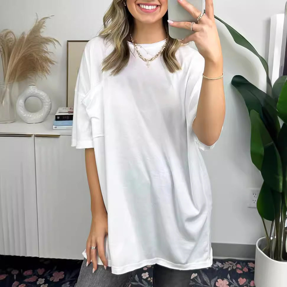 Damen Oversized T-Shirt mit Tasche Eveloria