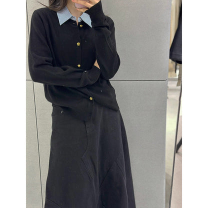 Damen Cardigan mit goldenen Knöpfen Eveloria