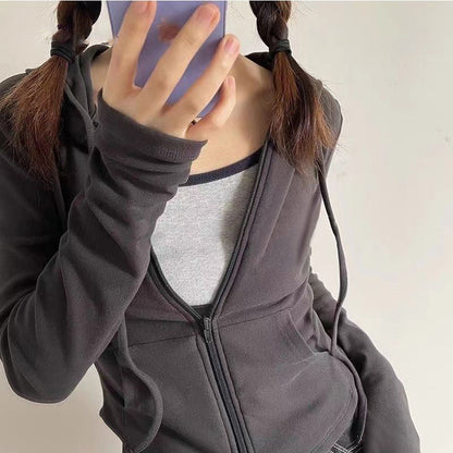 Damen Kapuzenpullover mit Reißverschluss Eveloria