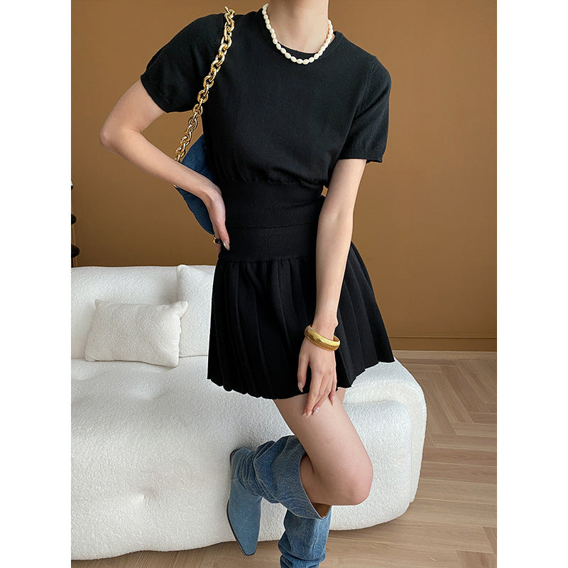 Damen Strickkleid mit Cardigan Elegantes Ensemble - Eveloria