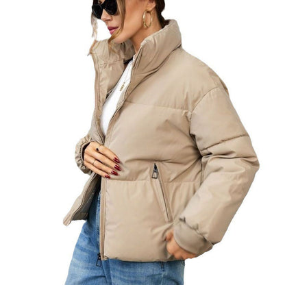 Damen Winterjacke Gesteppt Sportlich Hochkragen Eveloria