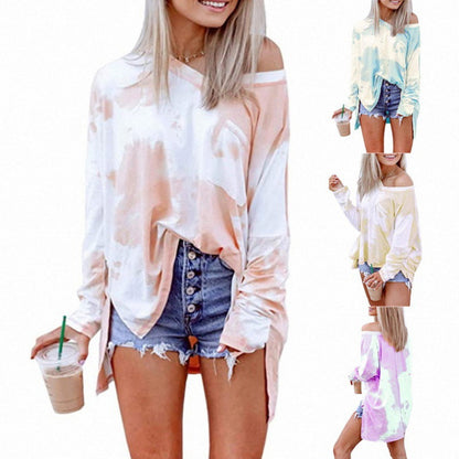 Damen Oversize Shirt Lässig Baumwolle Weiß