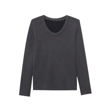 Damen Feinstrickpullover V-Ausschnitt Langer Ärmel Eveloria