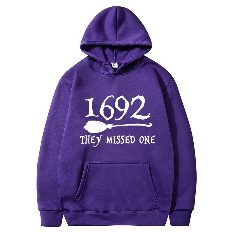 Damen Kapuzenpullover Halloween-Motiv locker Größe