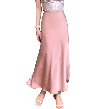 Damen Maxikleid Seidenähnlich Eveloria