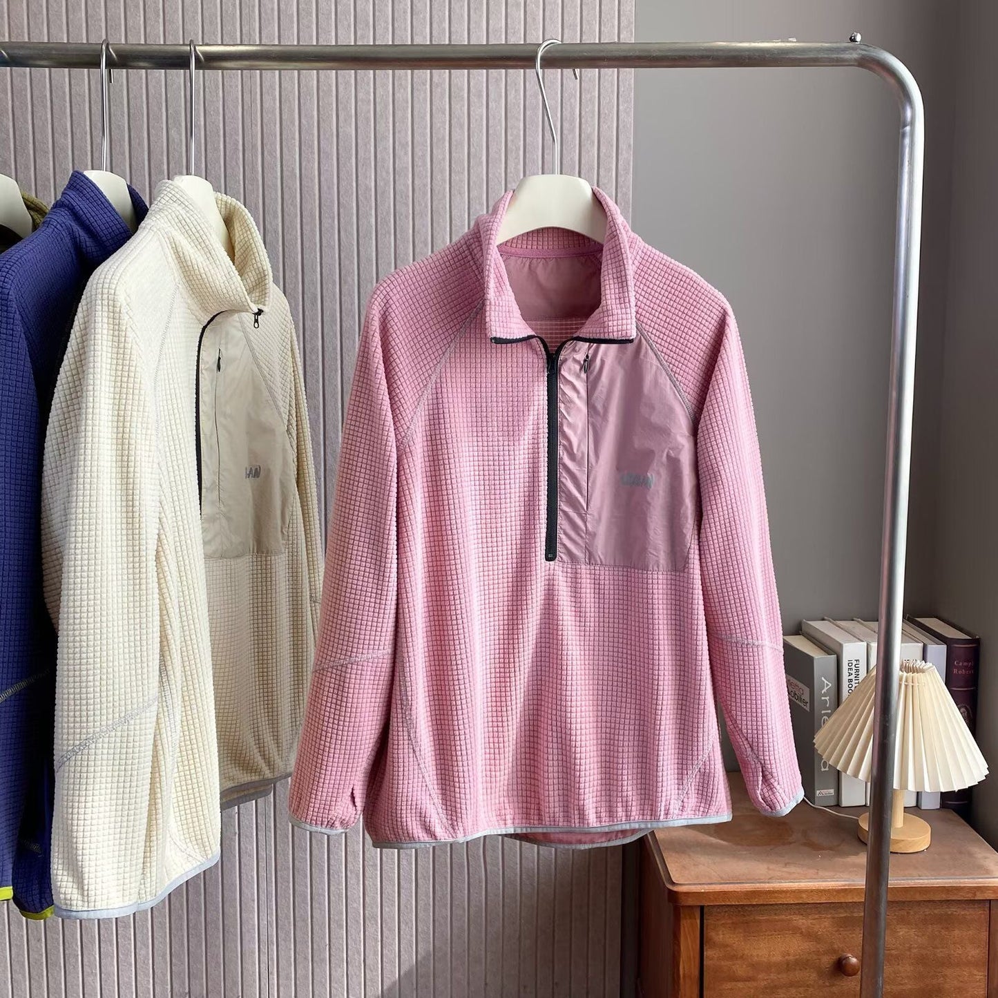 Damen Fleece-Pullover Kurzreißverschluss Eveloria