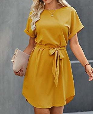 Damen Abendkleid Taillengürtel Eveloria