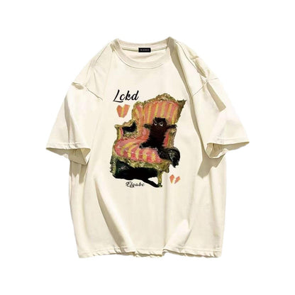 Damen Sweatshirt Katzendesign Humor Eveloria